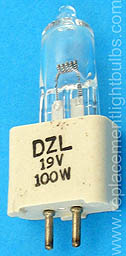 DZL 19V 100W Projection Lamp Replacement Light Bulb