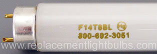 F14T8/BL 14W Black Light Fluorescent Lamp, Replacement Light  Bulb