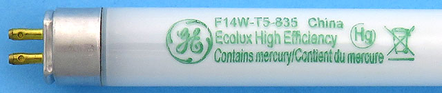 GE F14W/T5/835/ECO 14W Ecolux High Efficiency 3500K Light Bulb Replacement Lamp