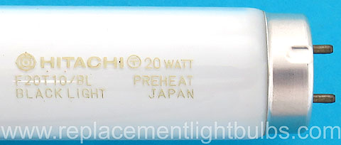 Hitachi F20T10/BL 20W 20 Watt Blacklight Black Light Bulb Replacement Lamp