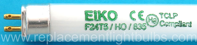 Eiko F24T5/HO/835 24W 3500K High Output Fluorescent Lamp Light Bulb