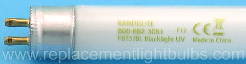 F8T5/BL 8W Blacklight UV-A Light Bulb Fluorescent Lamp