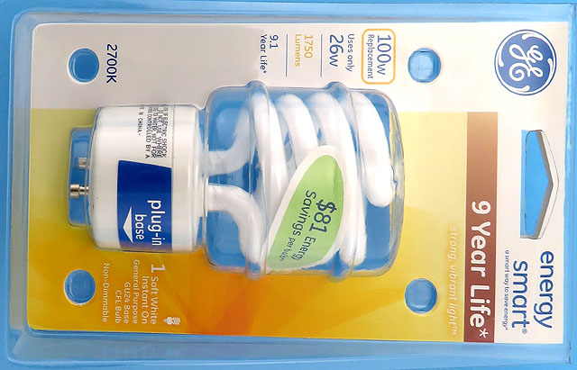 GE FLE26HT3/2GU24 FE-IISG-26W 120V 2700K GU24 Light Bulb Fluorescent Lamp