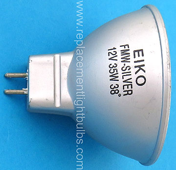 Eiko FMW 38 Degree Flood MR16 GU5.3 Base Halogen Bulb, 12V/35W - Video  Projector Lamps 