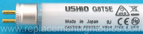 Ushio G8T5E 8W UV-B UVB Light Bulb Replacement Lamp