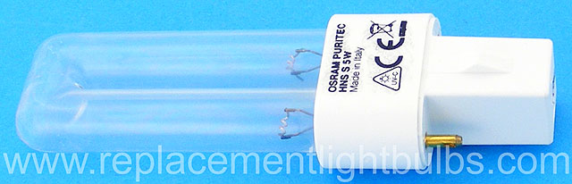 Osram GCF5DS/G23/SE/OF Puritec HNS S 5W Germicidal UV-C Lamp, Replacement Light Bulb