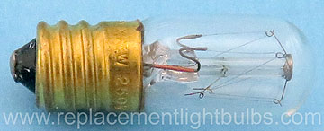 Sol-Rex H19C T4.5 7W 250V E12 Candelabra Screw Clear Light Bulb