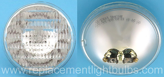 GE H7619 12V 50W Halogen Tractor Sealed Beam Light Bulb Replacement Lamp
