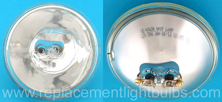 Geelachtig Metalen lijn Beweging GE H7635 12V 50W Halogen Spot Sealed Beam Light Bulb Replacement Lamp