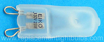 Eiko JCD130V25W-G9/F 130V 25W G9 Frosted Light Bulb
