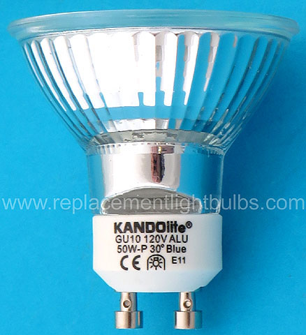 JDR-C 120V 50W GU10 Dichroic Blue Light Bulb