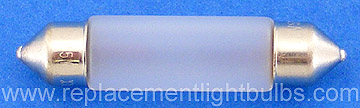 KO10XE/F 12V 5W 44mm x 10mm Xenon Festoon Frosted Miniature Light Bulb, Replaement Lamp
