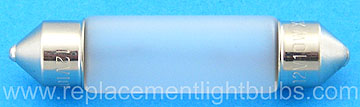 KO16XE/F 13.5V for 12V Applications 10W 44mm x 10mm Frosted Xenon Festoon Miniature Light Bulb