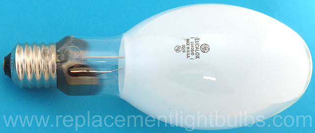GE LU400/D 400W S51 HPS High Pressure Sodium White Coated Light Bulb Replacement Lamp