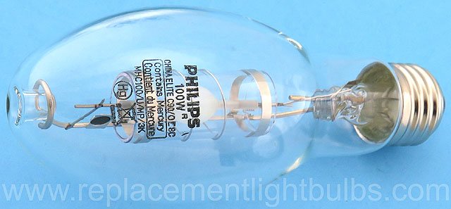 Philips Elite MHC100/U/MP/3K 100W C90/O Ceramic Metal Halide ED17 Light Bulb
