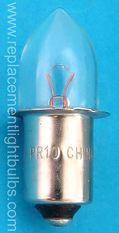 PR10 6V .5A 3W 5 D Cell Light Bulb Replacement Lamp