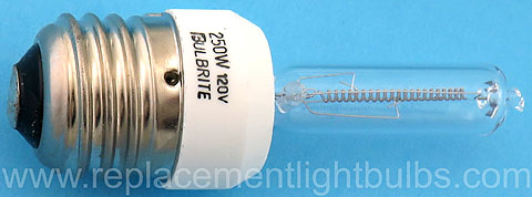 Bulbrite Q250CL/E26 120V 250W E26 Clear Light Bulb Replacement Lamp