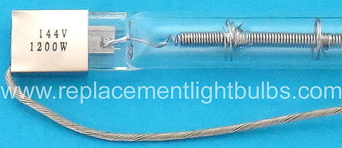 QH1200T3/CL 144V 1200W Quartz Heater Lamp