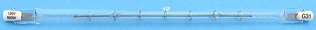 QH500T3/CL/7 115-125V 500W Light Bulb Quartz Heater Lamp