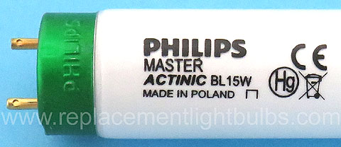 Philips TL-D 15W/10 15W Actinic Blacklight Light Bulb Replacement Lamp