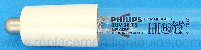 Philips TUV 36 T5 SP 40W Germicidal UV-C Fluorescent Lamp Replacement Light Bulb