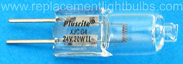 Plusrite 5119 XJC20/CL/G4/24 24V 20W G4 Light Bulb Replacement Lamp