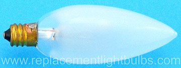 Zampa Point Elegance 20924/204 120V 40W Frosted Candle Candelabra Screw Base Light Bulb