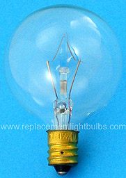 Zampa Silver 2140KC 120V 40W G14 Clear Globe Candelabra Screw Base Light Bulb