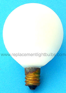 Zampa La Ronde 34722/165 2125KW 120V 25W G14 Satin White Globe Candelabra Screw Base Light Bulb