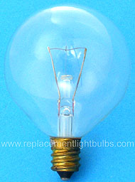 Zampa La Ronde 35822/170 120V 25W G16 Clear Globe Candelabra Screw Base Light Bulb