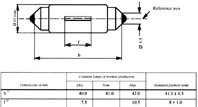 6424 24V 5W Festoon Graphic