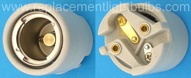 3742 P28s JET 10A 250V Medium Pre-Focus Lamp Socket