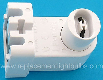 Leviton 464 600V 660W Recessed Double Contact Fluorescent Lamp Socket