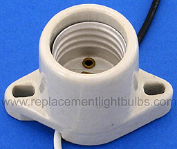 GE-6009 45E3 E26 Lamp Socket with 8" Wire Leads