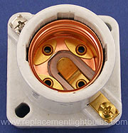 GE-6034 660W 600V E26 Cleated Medium Screw Lamp Socket