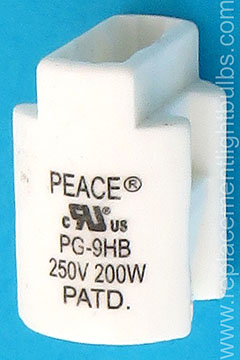 Peace PG-9HB 250V 200W G9 Ceramic Lamp Socket