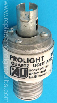 Prolight Quartz Light E26 to DC Bayonet Lamp Socket Adapter