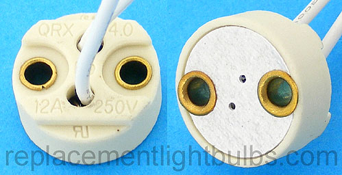 QRX-4.0 12A 250V G4 GU4 Bi-Pin Lamp Socket Lampholder