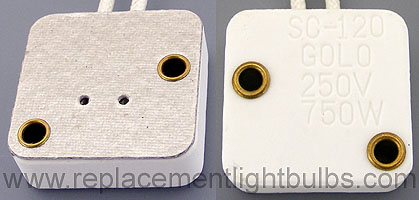 Golo SC-120 G6.35 GZ6.35 2-Pin 250V 750W Lamp Socket