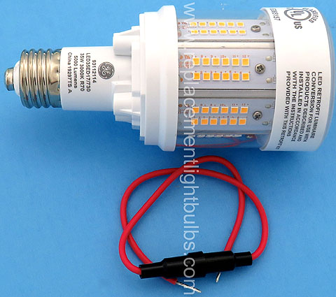 GE LED35ED17/730 35W 120-277V 3000K R70 5000 Lumens LED HID Replacement Light Bulb