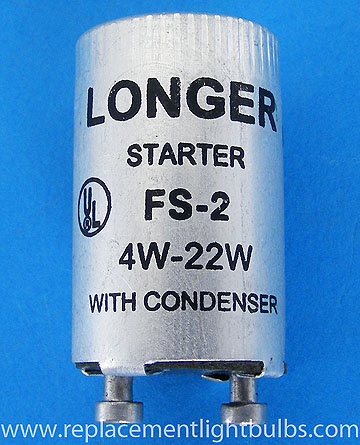 FS-2 FS2 Fluorescent Lamp Starter with Condenser for 4W-22W Lamps