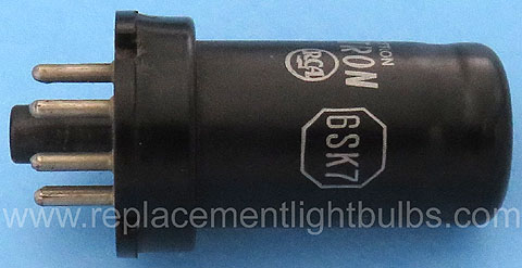 RCA Radiotron 6SK7 8-Pin Pentode AVC RF and IF Amplifier Electron Tube